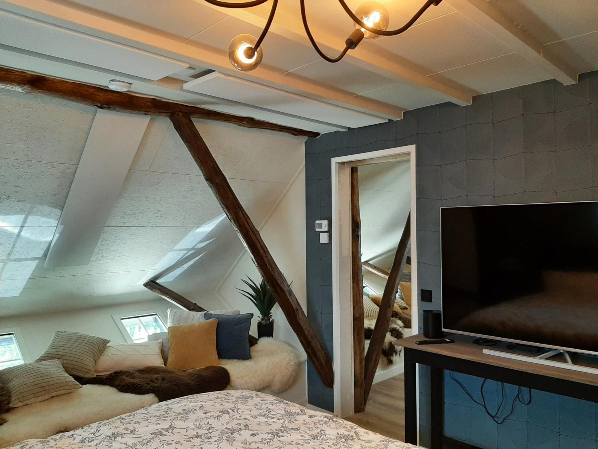 Loft De Hooizolder Met Sauna Bij Te Boeken Gees ภายนอก รูปภาพ